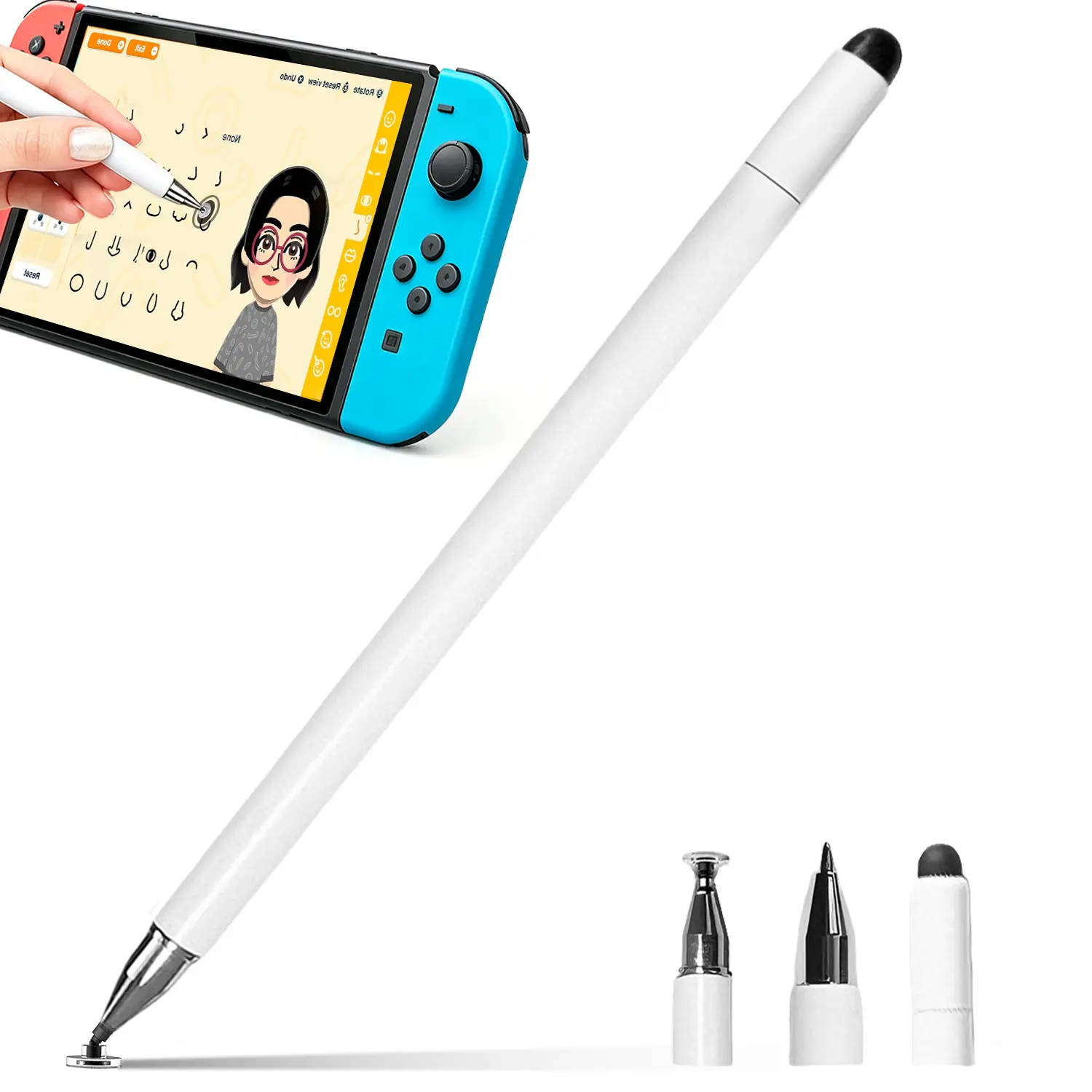 3-in-1 neutral pen flat pen,High Precision Universal Stylus Pen for iTablets, Phones, Switch, suitable for all ages, for Touch Screen, can be used as a School Season gifts,birthday gifts Stylus for school sets NO Bluetooth Needed BackToSchool