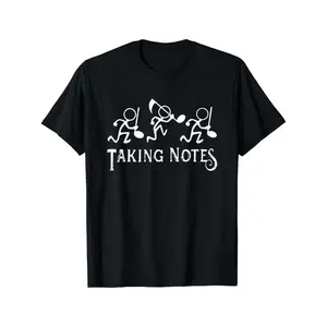 Vintage Music Notes Music Lovers Teacher Fun T-Shirt Summer Comfortable Casual Short Sleeve T-Shirt