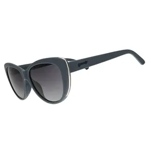 goodr Not Gray, Diet Black Medium Size (Glam G) Solid Dark Gray Frame with Black Lens, UV400, No Slip No Bounce No Tangle