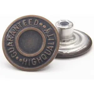 20mm Replacement Jean Buttons 12 Sets Combo Copper Tack Buttons