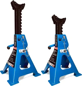 TUV GS Certified 3 Ton Jack Stands (6600LB Capacity), 2 Pack Heavy Duty Car Lift Stands with Double Locking Pin & Wide Base for Cars, Trucks, SUVs, Vehicle Automotive Repair