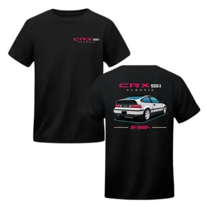 CRX SI Classic JDM Car Racing Tee, Graphic 2-Sided Shirt for Japanese Car Lovers graphic tee streetwear