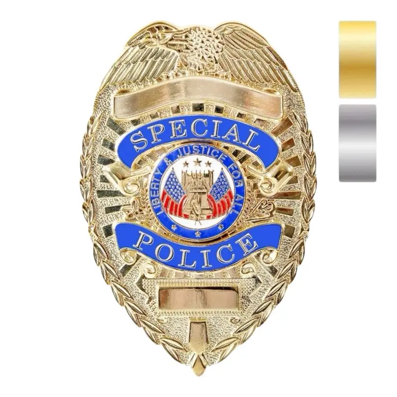 Rothco Deluxe Special Police Badge  Collector’s Edition High-Quality Plain Historical-Themed Cosplay Costume Accessory, Real-Looking for Display or Unique Gift (Not for Official Use), Historical-Themed Costume Accessories, Cosplay Costume Accessories