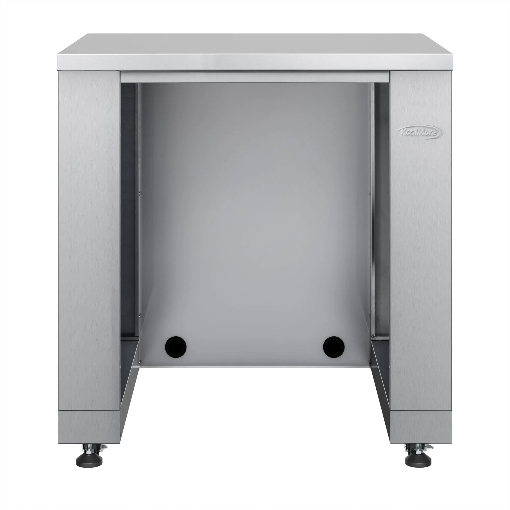 35 in. Stainless Steel Outdoor Kitchen Cabinet for Refrigerator - Durable, Space-Saving, Seamless Integration (KM-OKS-UCRCAB), Sturdy