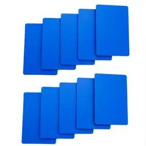 Set of 10 Blue Plastic Bridge Size Cut Cards