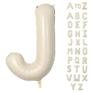 40" Cream Letter: J