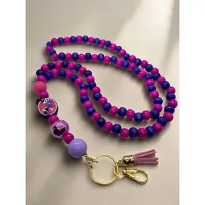 Inside Out 2 Fear Hand Beaded Lanyard