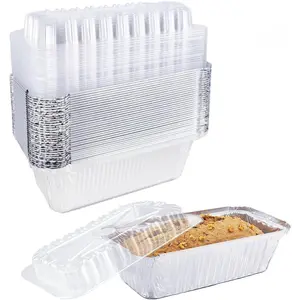 Disposable Bread Pans With  Bakeware Set,30 Pack, 1.5lb  Foil Loaf Pans,  for Baking, Storing, Freezing  or Take-out