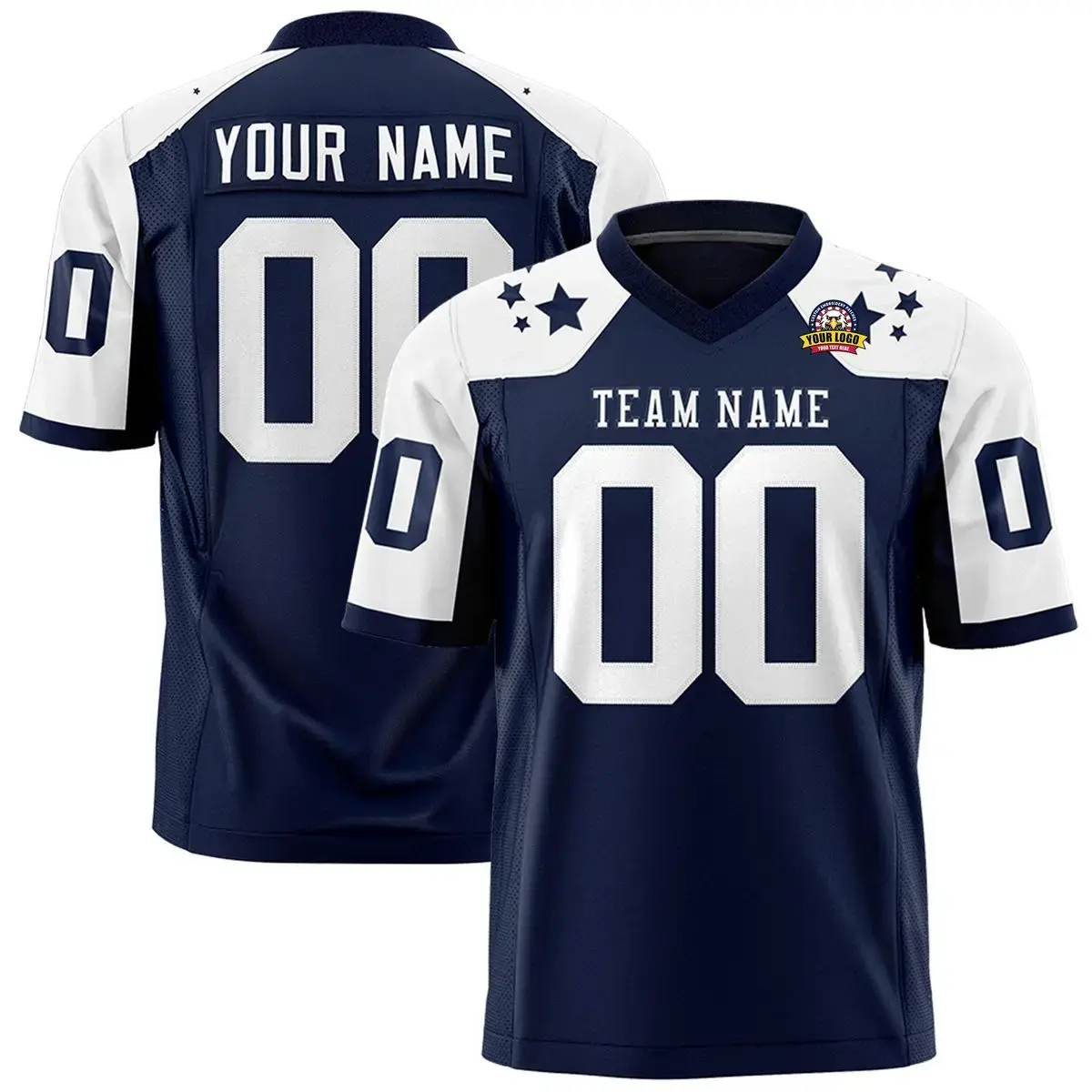 Custom Football Jersey, Personalized Embroidered Sports Shirt, Printed Team Uniform for Men, Women & Family Christmas Gift