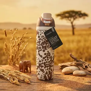Owala Color Drop 24oz FreeSip Cowgirl Core Cow Print Drinkware Vacuum Flask, Flasks