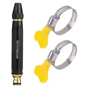 Home high-pressure car wash water gun with booster nozzle and hose, a must-have for watering plants and vegetables, and car washing.