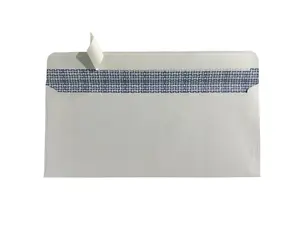 Security Self Seal Envelopes Ultra Strong Seal No Window 4⅛ x 9½ White 24 LB Tinted for Secure Mailing