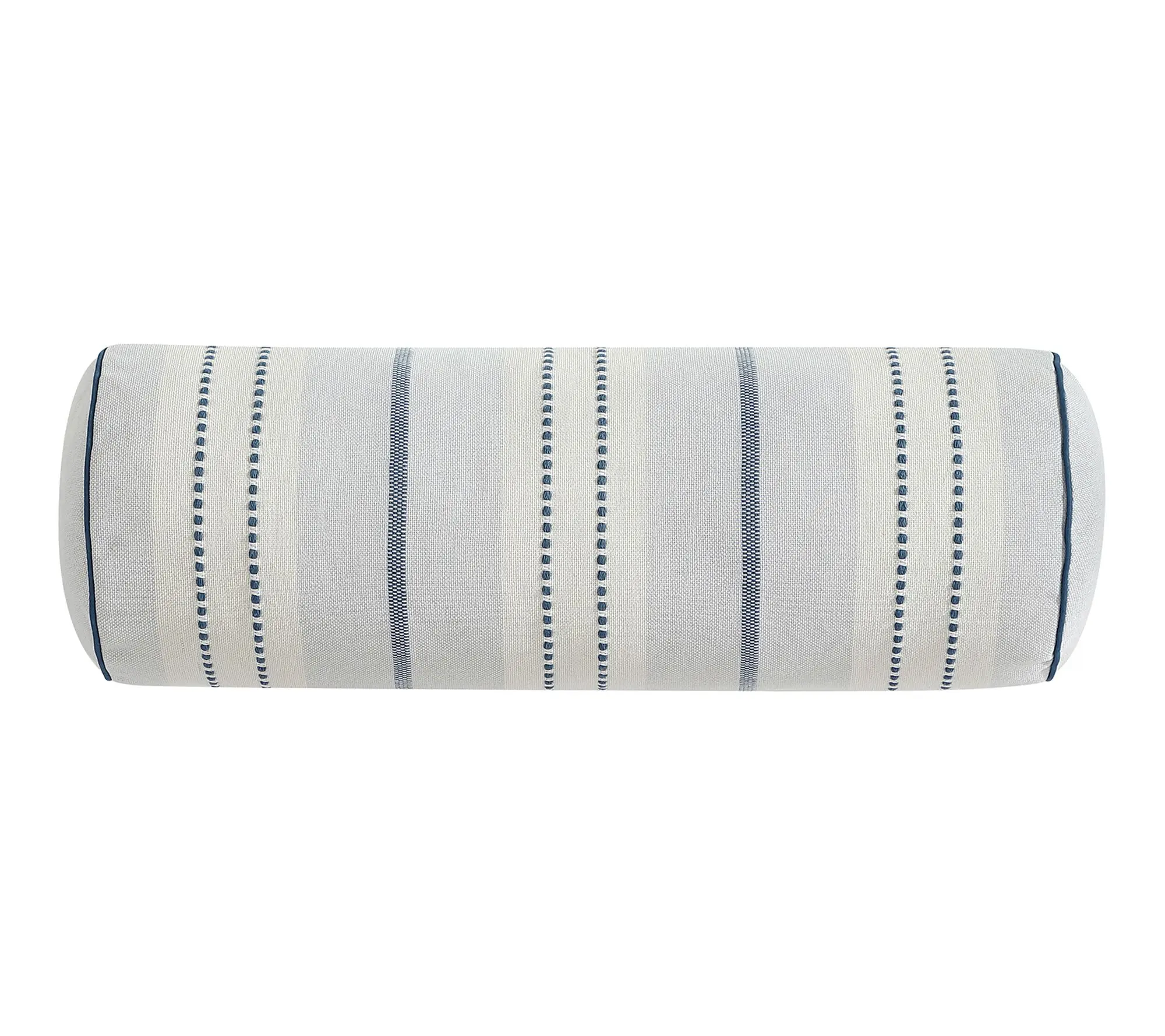 Palm Aire Lunara Blue Stripe Bolster Decorative Pillow