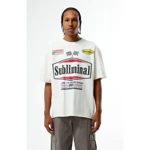 Pacsun Men's Subliminal Racing Cropped T-Shirt
