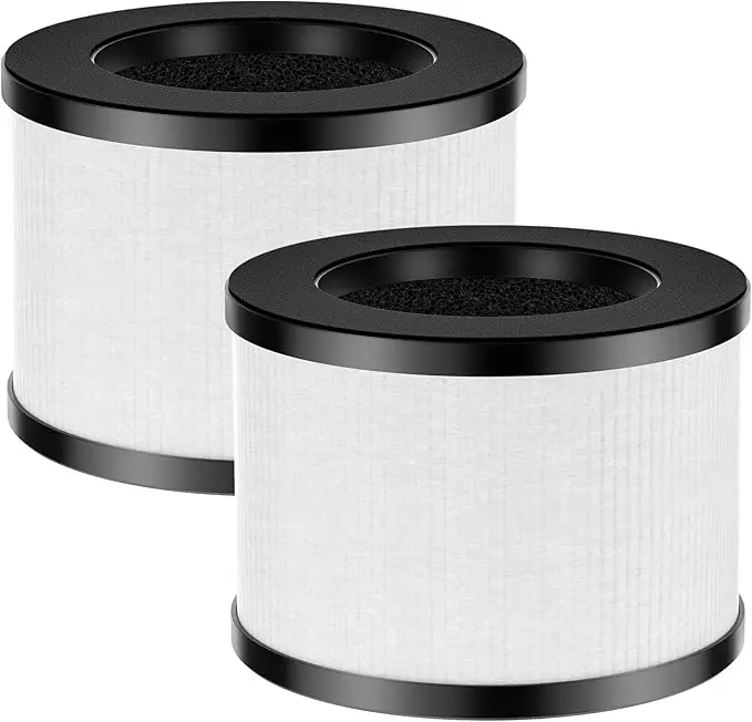ToLife TZ-K1 2 Pack Replacement Filters Compatible with TZ-K1 Air Purifiers MK01 MK06 and FreAire KN6391, 3-in-1 H13 HEPA Filter with Activated Carbon & Pre-Filter