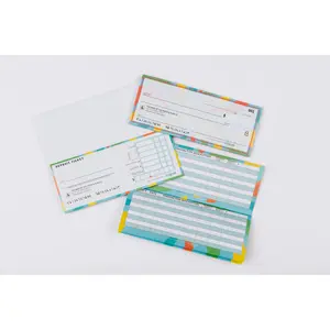 Banker Pack Playtime Pads for Pretend Play 50 Checks, 25 Deposit Slips, Check Register, & Clear Plastic Pouch for Kids Pretend Banking Made in USA