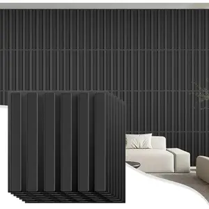 33 Pack 3D Wall Panels, Black, PVC, 12x12 inches, Style, Peel and Stick, 33 sq. ft. (33) (20)
