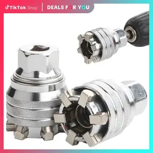 Adjustable Universal Socket Wrench – 3/8 Drive Multi-function Sleeve Wrench – Professional Sockets Tools for Drive Ratchet & Torque Wrench & Power Drill – Pipe Flexible Wrench & Dealsforyoudays