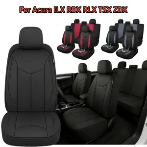 For Acura ILX 2013-2019/ RDX 2008-2023/ RLX 2014-2018/ TSX 2009-2014/ ZDX 2006-2023 Waterproof Car Seat Cover Full Set, Neoprene 5 Seats Covers Set or 2 Front Seats Covers for Cars All Seasons, Back Split Bench With Three Zippers