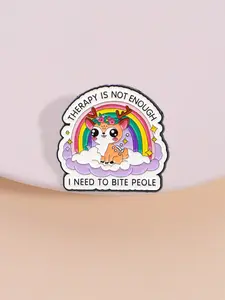 Cute Cartoon Deer Design Brooch, Enamel Pin Suitable for Backpacks, Jeans, Scarves, Hats Decoration, Trendy All-match & Exquisite Brooch for Birthday Gift