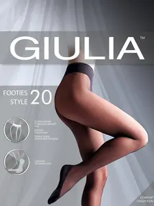 Giulia Footies Style 20 Den Pantyhose