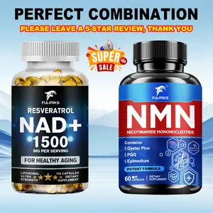 NMN Pills, Nicotinamide + NAD Supplement, with Resveratrol, Nad+ Plus Boost Supplement - Supports Cellular Health, Anti-aging - Immune, Focus Support - Perfect combination