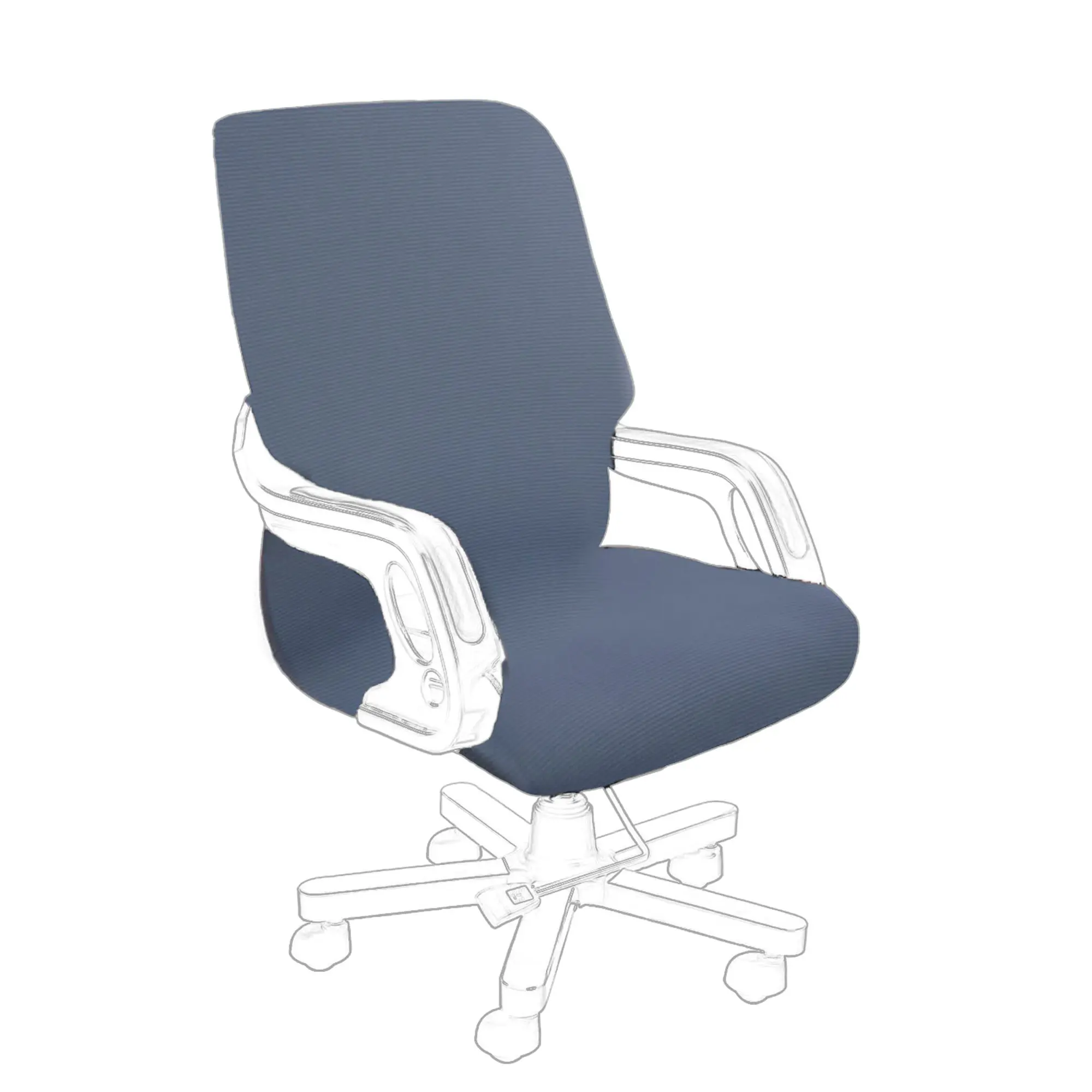 PiccoCasa Office Chair Cover Waterproof - High Back Chair Covers Stretchable, Jacquard Polyester Computer Chair Cover/Slipcovers, Swivel Chair Cover for Universal Rotating Large