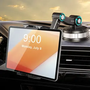 Car Dashboard Tablet and Phone Holder Stand, Car Cellphone Mount, Fits 4-14 Inch Tablets & Phones, Universal Car Mount for Vehicles, Easy Installation