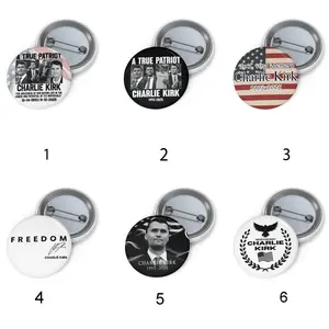 Freedom Pin Button True Patriot Charlie Pin Patriotic Memorial Gift Political Gift for Repulican
