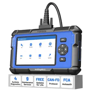 2026 TOPDON AD600S ABS/SRS/AT/Engine Code Reader, 9 Reset Services, Free Lifetime Upgrade Scan Tool Car Battery Tester