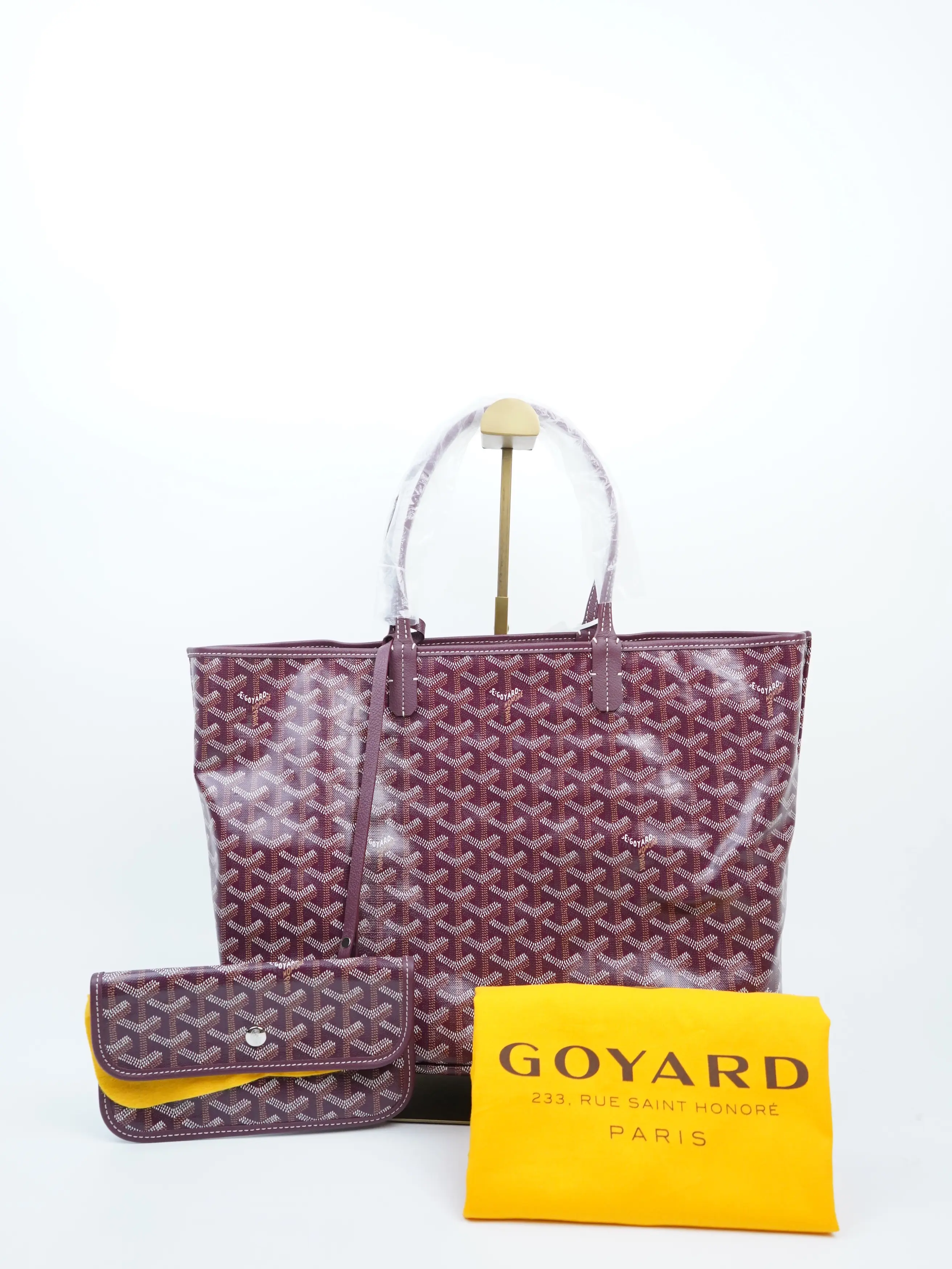 Pre-owned Goyard canvas tote bags 2025 Saint Louis PM Bordeaux burgundy