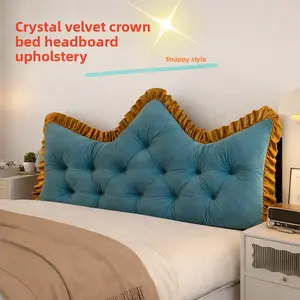 Princess-style headboard cushion for student dormitory, waist-protecting sofa backrest, large soft cushion with fixed straps pillow use multi