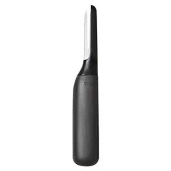 OXO Good Grips Plastic & Stainless Steel Shrimp Deveiner Nut Cracker, 7 in, 0.15 lbs, Black & Silver, Convenient Durable Easy-to-Use Dishwasher-Safe Kitchen Utensil for Everyday Household Use