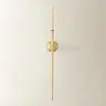 Z Gallerie Aspar 33-Inch Gold Aluminum Hanging Wall Candle Sconce with Hook, Taper Candle Holder, Elegant Glam Home Accessory for Bedroom Decor, House Decor, Sold Individually