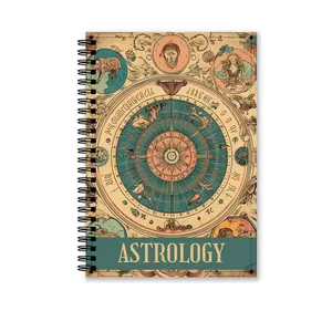 Astrology A5 Coil Notebook, New Arrival Cross-Border in Stock, Ideal for Note-Taking and Journaling, Perfect Gift for Astrology Enthusiasts