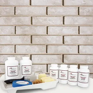 Brick Fireplace Paint Kit - Easy DIY Makeover for a Natural, Realistic Brick Look