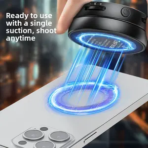 Portable Magnetic Makeup Mirror with Fill Light 2-in-1 for Outdoor Live Streaming Photography Pocket Light Foldable Magnetic Selfie Beauty Light for Mobile Phones