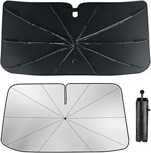 ☀️UV & Heat Block Car Umbrella 🌂 Foldable Windshield Shade 🚗 Keep Your Car Cool & Interior Protected 🛡️