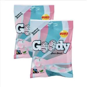 Bubs Swedish Candy - Blueberry Raspberry Sour Ovals, Pack of 2 x 90g bags, Swedish Candy, Foam Candy