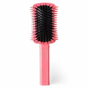 Curly Hair Brush Defining Volume Brush for Curly Hair Curl Defining Brush Shaping and Styling Women's Curls Rose Red