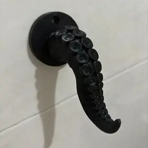 Octopus Tentacle Shape Hook, Wall Mounted Creative Hanging Hook for Clothes Bags Towels Robes Home Decor