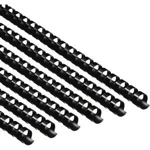 150 Pack Plastic Binding Combs Plastic Comb Binding Ring 19 Ring Comb Binding Spines Letter Size Plastic Spiral Binding for Notebook Calendar Picture Album (1/2 in, Black)