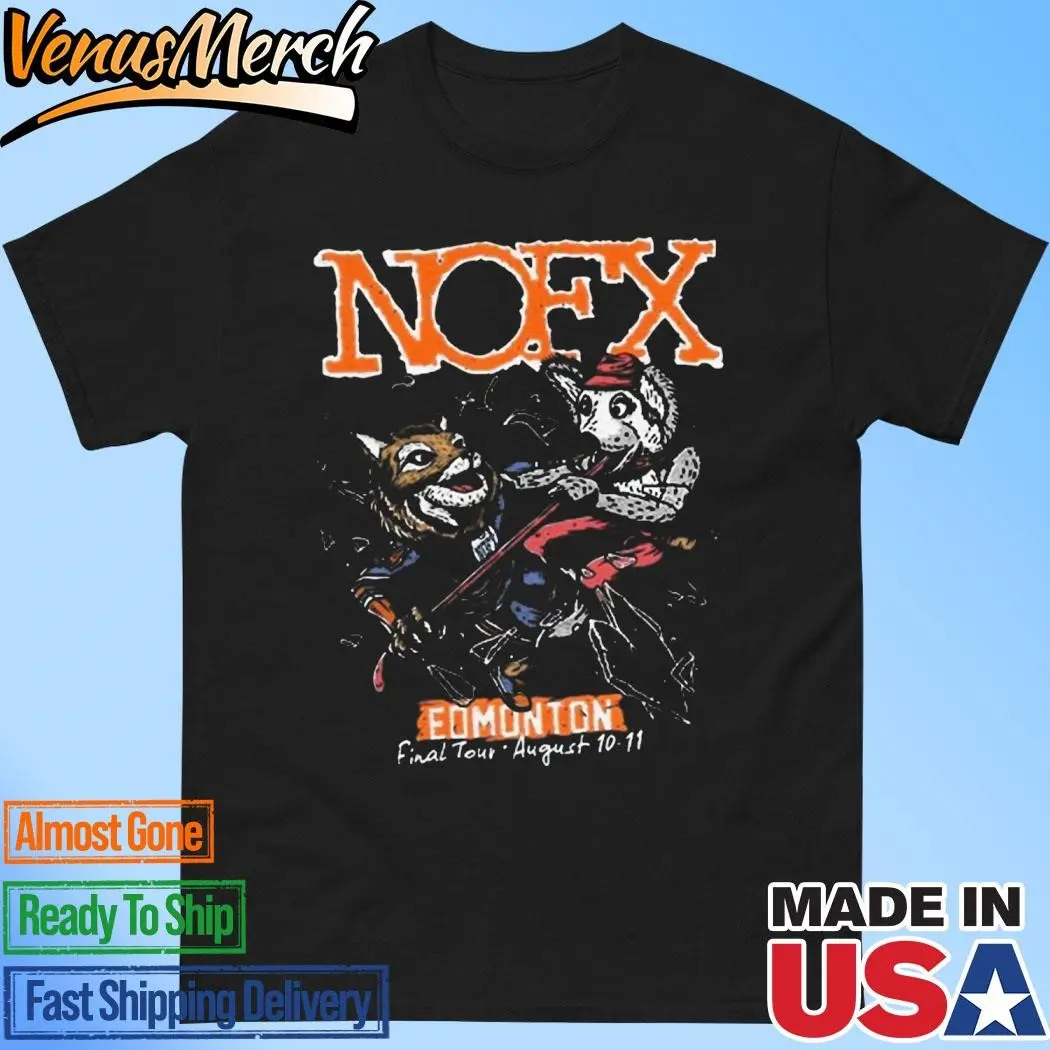 Official NOFX Final Tour In Edmonton AB On Aug 10-11 2024 Shirt