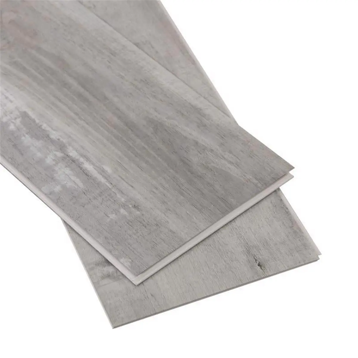 212 MAIN Cali Series Gray Ash Limestone Wood Grain Vinyl Floor Tiles (5045513) - 7.12x48 in, 23.77 sqft, Commercial-Grade Vinyl Flooring with Dimensional Stability, Extra Scratch-Resistant Layer, Waterproof for Residential Basements, Kitchens
