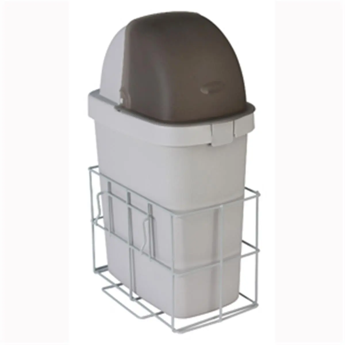 Detecto CARCWB Waste Bin With Accessory Rail, Basket, Plastic