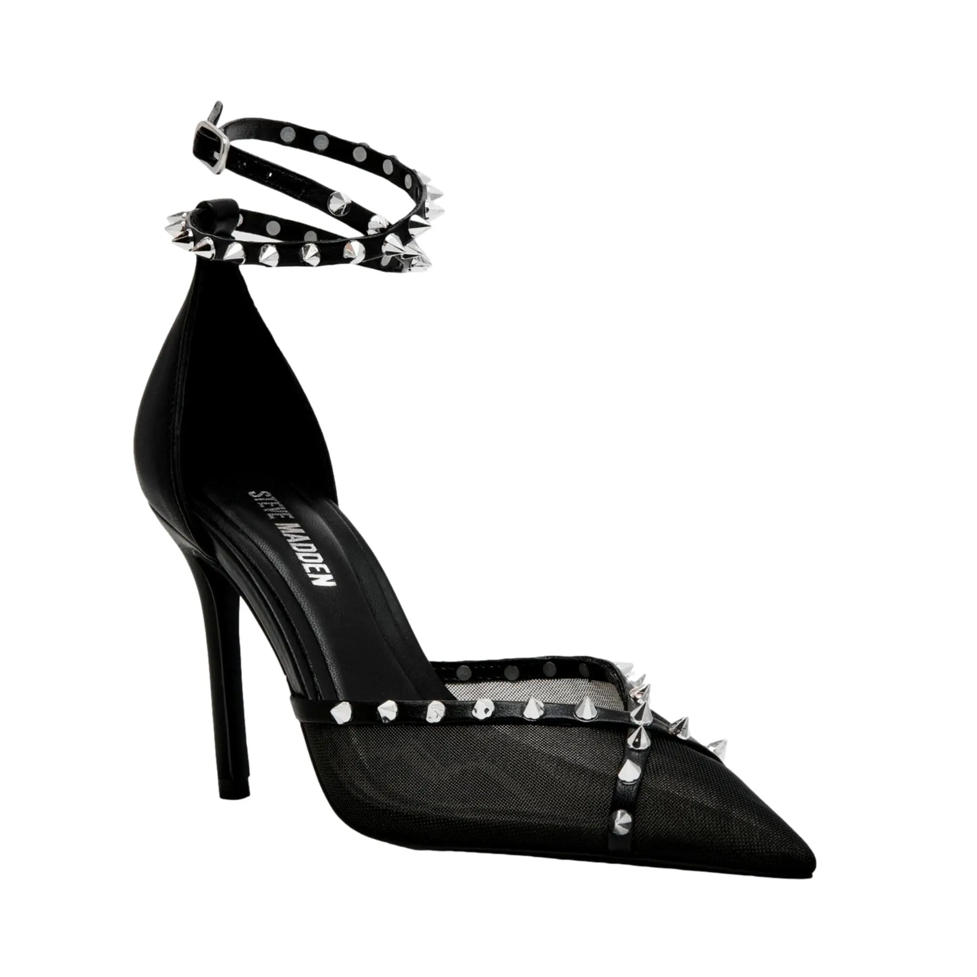 Steve Madden Lupton Black Leather  LUPT01S1-BLK Women's