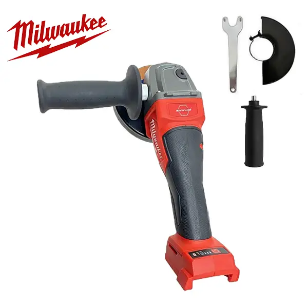 Milwaukee M18 Series 125mm Brushless Power Angle Grinder - Cordless Professional Tool, M18 Platform Compatibility, Rapidstop Brake, Fast and Easy Disc Swaps, Fade-Free Power All Day, Longevity for DIY Cutting, Job Sites