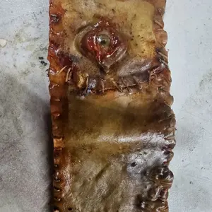 Mens Horror Skin Walleta - Handcrafted Acrylic Eyeball Realistic Design Custom Made Wallet for Men