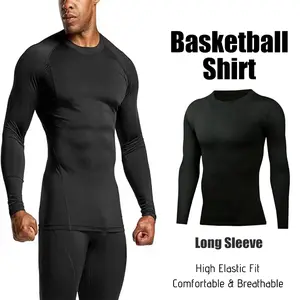 Buy 1 Take 1 PSYCHE Men's Long Sleeve Compression Shirts Solid Color Quick Drying Breathable Men's Sportswear Clothing for Gym Running Football  Mens Sports Clothes