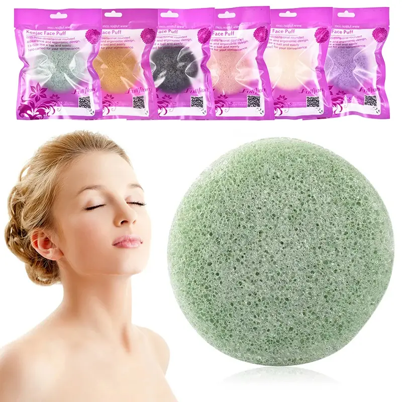 Honey Konjac Root Facial Sponge - Gentle Exfoliating Face Wash Puff for Hydration, 10g Natural Biodegradable Beauty Product for Sensitive Skin, Beauty Products, Plant Fibers, All, Single Item, Balm, Clean, Facial Cleansing Tools, Any Age, Hypoallergenic,